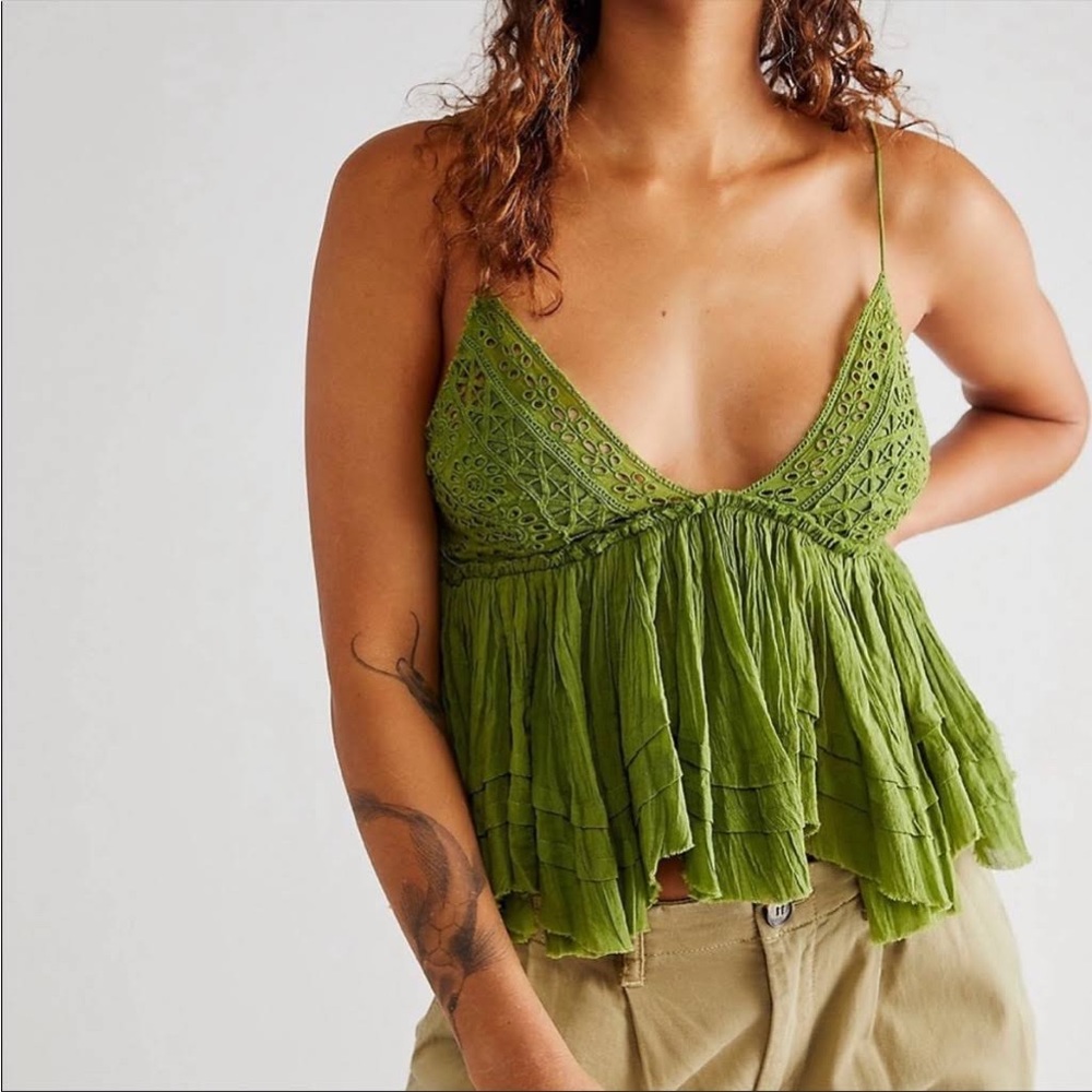 Free People One Carrie top. Size large. NWT